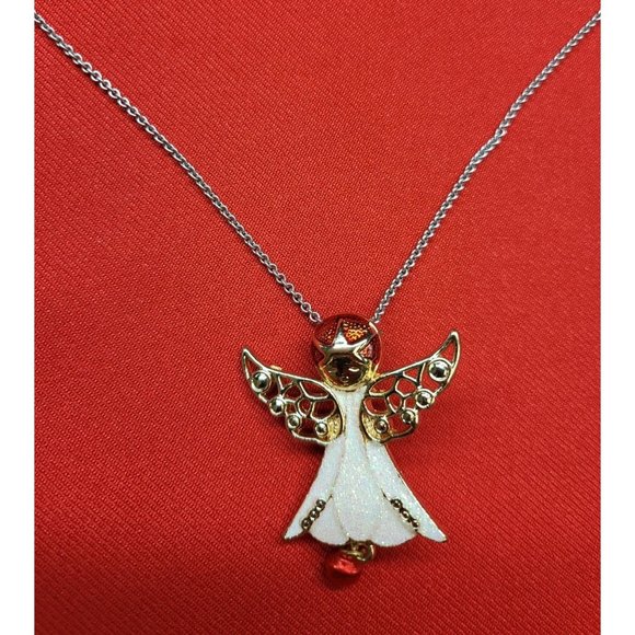 Christmas Pins/ Brooches Set of 3 Christmas Tree, Angel & Stocking Pins - Picture 7 of 12